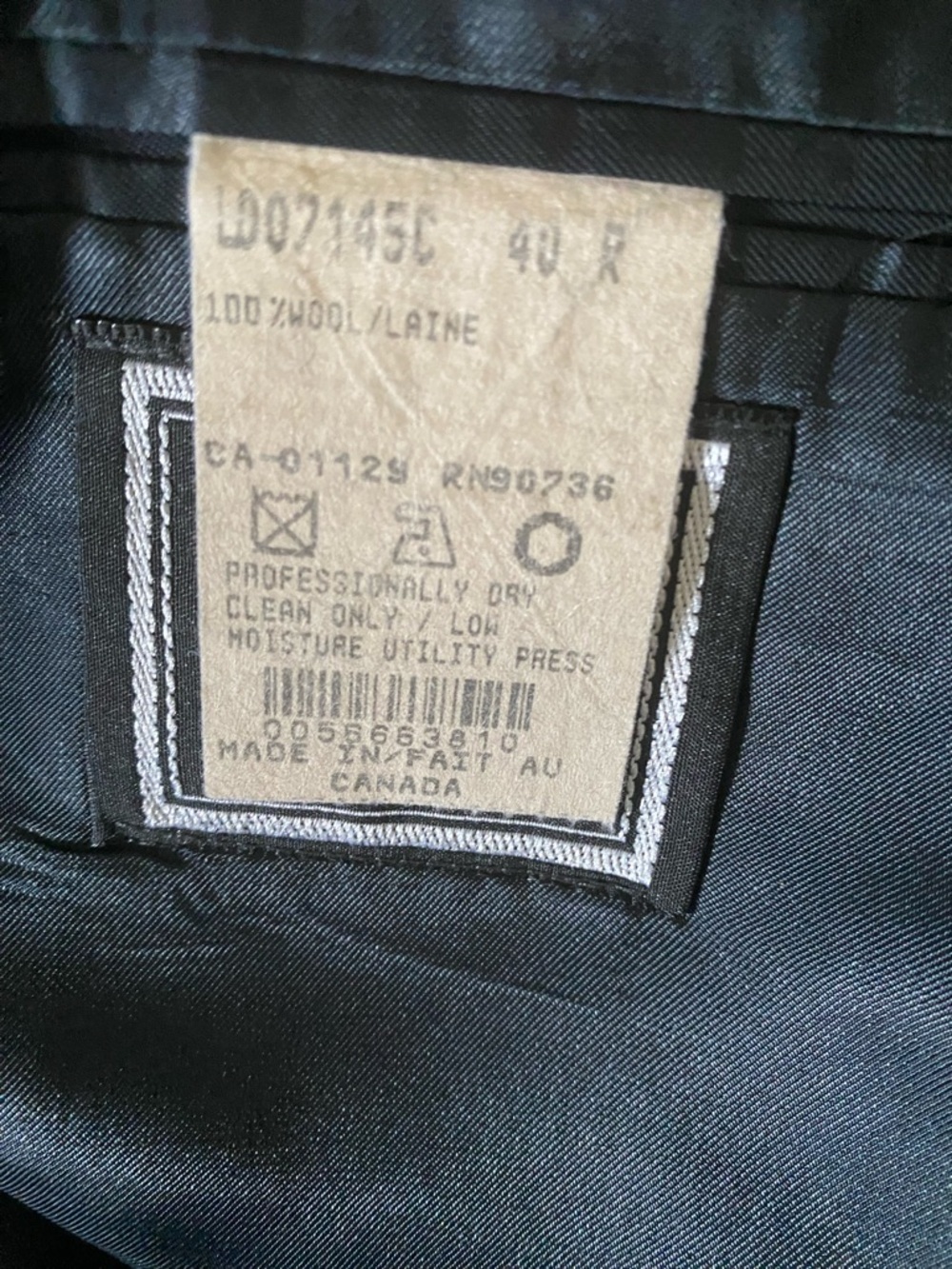 Ralph Ralph Lauren Pure New Wool Classic Navy Single Breasted Office Blazer 40R - Picture 6 of 16
